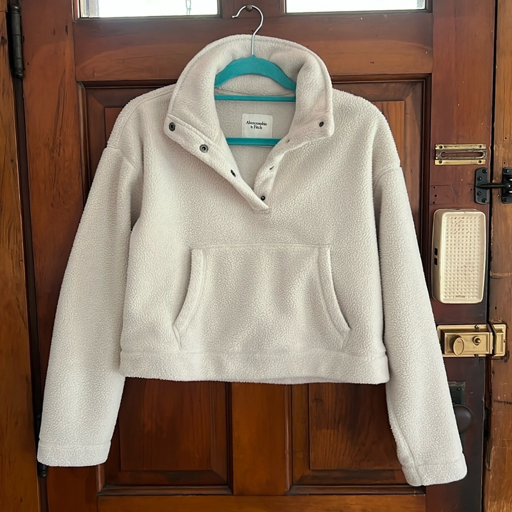 Abercrombie & Fitch Sherpa Half Snap